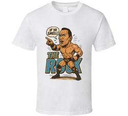 The Rock Wrestling Fan Caricature T Shirt