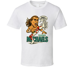 Shawn Michaels Wrestling Fan Caricature T Shirt