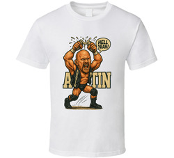 Stone Cold Steve Austin Wrestling Fan Caricature T Shirt