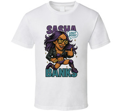 Sasha Banks Wrestling Fan Caricature T Shirt