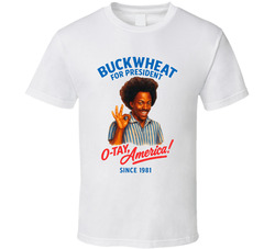 Buckwheat For President Otay, America Since 1981 Snl Tv Retro Look Fan T Shirt