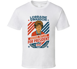 Lorraine Swanson For President Gooooood... That's Cute Since 1998 Mad Tv Retro Look Fan T Shirt