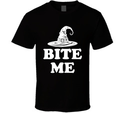 Bite Me Hubie Witch Hat Hubie Halloween T Shirt