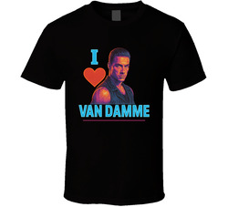 I Heart Love Jean-claude Van Damme 90s Action Movie Star T Shirt I Heart Love Jean-claude Van Damme 90s Action Movie Star T Shirt