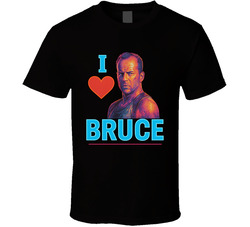 I Heart Love Bruce Willis 90s Action Movie Star T Shirt I Heart Love Bruce Willis 90s Action Movie Star T Shirt