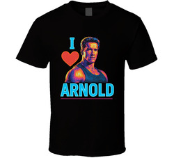 I Heart Love Arnold Schwarzenegger 90s Action Movie Star T Shirt I Heart Love Arnold Schwarzenegger 90s Action Movie Star T Shirt