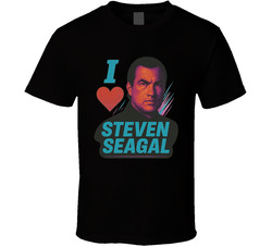 I Heart Love Steven Seagal 90s Action Movie Star T Shirt I Heart Love Steven Seagal 90s Action Movie Star T Shirt