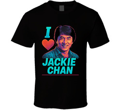 I Heart Love Jackie Chan 90s Action Movie Star T Shirt I Heart Love Jackie Chan 90s Action Movie Star T Shirt