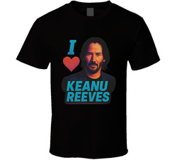 I Heart Love Keanu Reeves 90s Action Movie Star T Shirt I Heart Love Keanu Reeves 90s Action Movie Star T Shirt