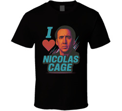 I Heart Love Nicolas Cage 90s Action Movie Star T Shirt I Heart Love Nicolas Cage 90s Action Movie Star T Shirt