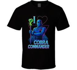 I Heart Love Cobra Commander G.i. Joe 80s Movie Villain Fan T Shirt