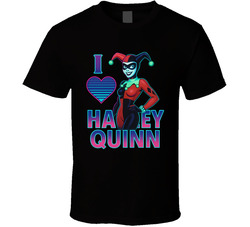 I Heart Love Harley Quinn Batman The Animated Series Cult Tv Character Fan T Shirt