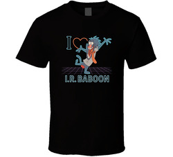 I Heart Love I. R. Baboon I Am Weasel Cartoon Character Fan T Shirt