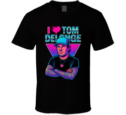 I Heart Love Tom Delonge Music Fan T Shirt