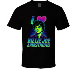 I Heart Love Billie Joe Armstrong Music Fan T Shirt