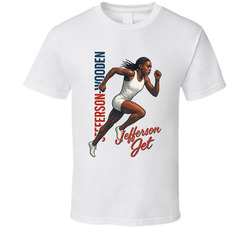 Melissa Jefferson-wooden Jefferson Jet Track And Field Fan T Shirt