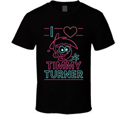 I Heart Love Timmy Turner Nickelodeon Character Fan T Shirt