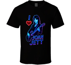I Heart Love Joan Jett Music Fan T Shirt
