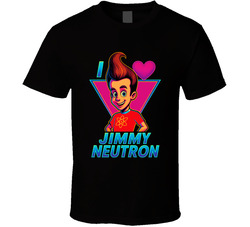 I Heart Love Jimmy Neutron Nickelodeon Character Fan T Shirt