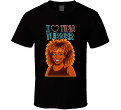 I Heart Love Tina Turner Music Fan T Shirt