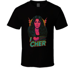 I Heart Love Cher Music Fan T Shirt
