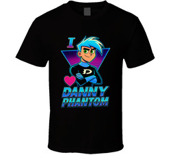 I Heart Love Danny Phantom Nickelodeon Character Fan T Shirt