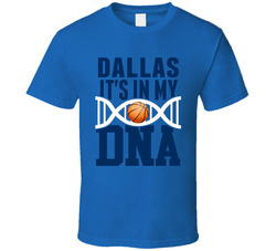 It's In My Dna Dallas Basketball Fan T Shirt