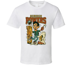 Screech Powers Saved By The Bell Caricature Retro Look Fan T Shirt