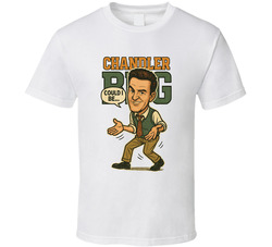 Chandler Bing Friends Caricature Retro Look Fan T Shirt