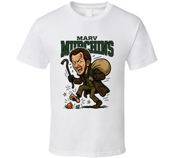 Marv Murchins Home Alone Christmas Movie Retro Look Caricature T Shirt