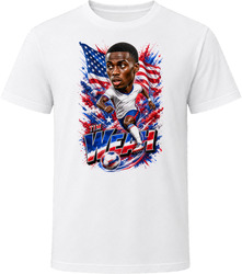Tim Weah United States Soccer Caricature 2026 World Cup T Shirt