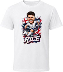 Declan Rice, England Caricature Soccer 2026 T Shirt