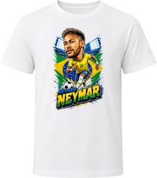 Neymar, Brazil Caricature Soccer 2026 T Shirt
