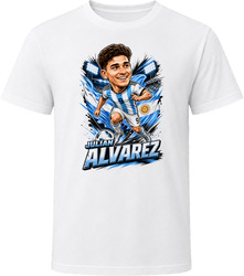 Julian Alvarez, Argentina Caricature Soccer 2026 T Shirt