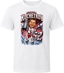 Carolina Hurricanes Pyotr Kochetkov White Jersey Stanley Cup Caricature T Shirt