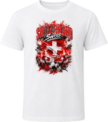 Switzerland Swiss Soccer Football National Supporters T Shirt