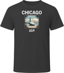 Chicago Usa Vacation Tourist Shop T Shirt
