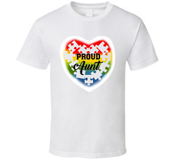 Autism Awareness - Proud Aunt T Shirt