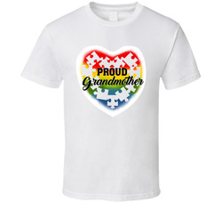 Autism Awareness - Proud Grandmother T Shirt