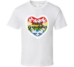 Autism Awareness - Proud Grandfather T Shirt