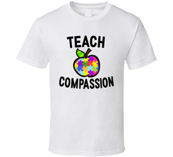 Autism Awareness - Teach Compassion (light) T Shirt