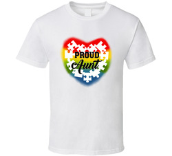 Autism Awareness - Proud Aunt T Shirt