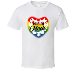 Autism Awareness - Proud Uncle T Shirt