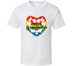 Autism Awareness - Proud Grandmother T Shirt