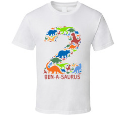 Name-A-Saurus & Age (A) T Shirt