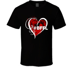 #BFFL Best Friends For Life (white/red heart) T Shirt