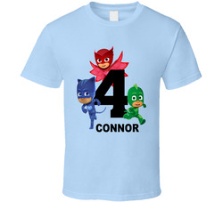 PJ Masks (birthday + name) T Shirt PJ Masks (birthday + name) T Shirt
