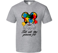 Autism Awareness - Until All the Pieces Fit (B) T Shirt