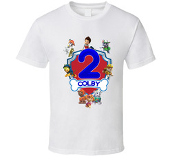 Paw Patrol Gang - Age & Name T Shirt