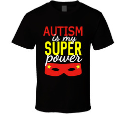 Autism Awareness - Superpower (red/dark) T Shirt